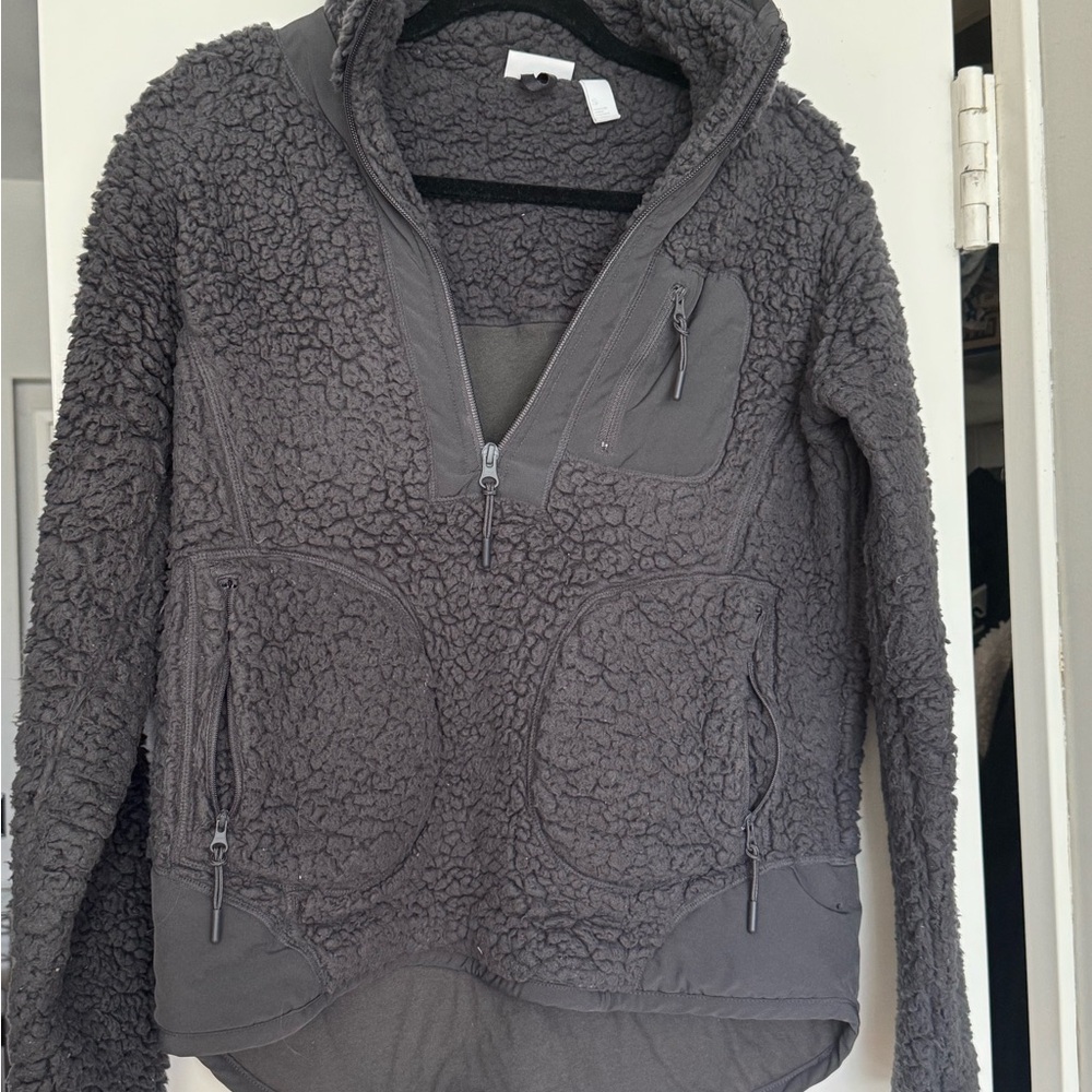 Zella Charcoal Teddy Jacket